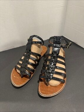 Sam Edelman Snake embossed Gilda gladiator sandals